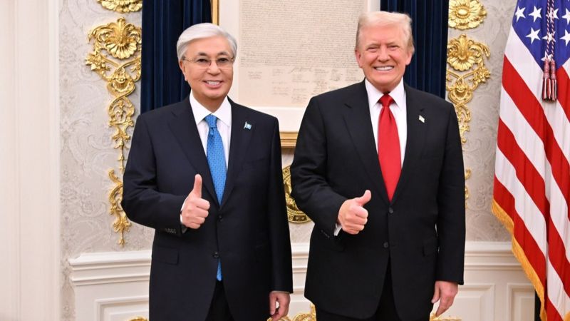 Касым-Жомарт Токаев и Дональд Трамп, 6 ноября 2025, Белый дом