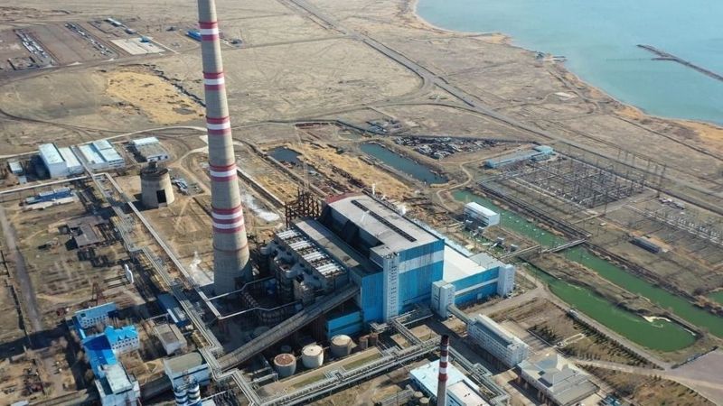 Экибастузская ГРЭС-2 сверху.