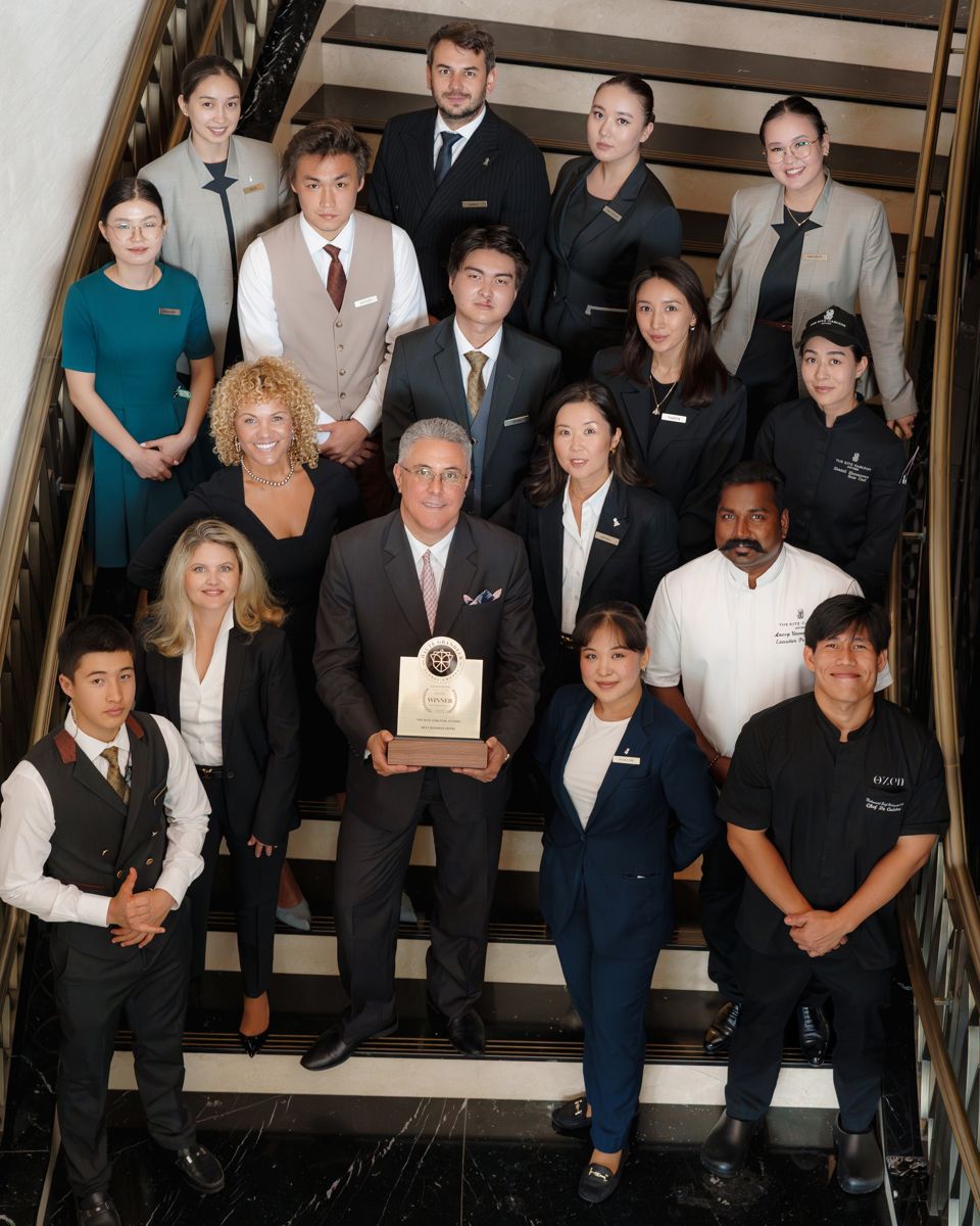 На церемонии вручения награды The Ritz-Carlton, Astana