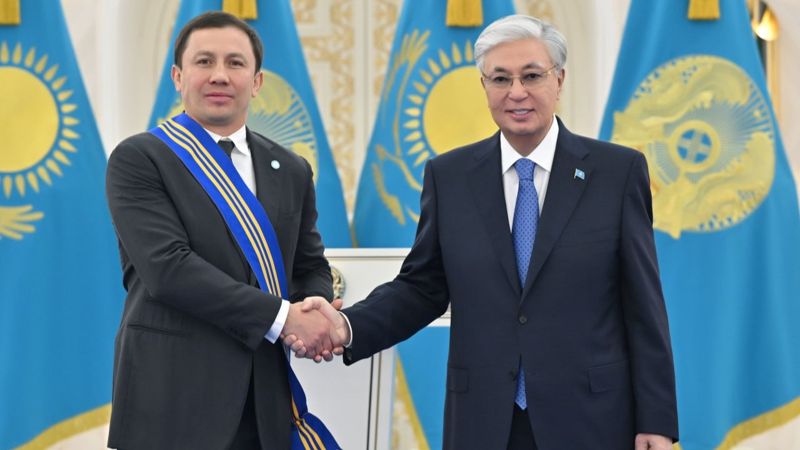 Геннадий Головкин и Касым-Жомарт Токаев