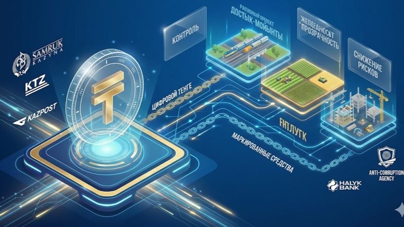 Обложка: Для участников госзакупок введут цифровой тенге с маркировкой НДС