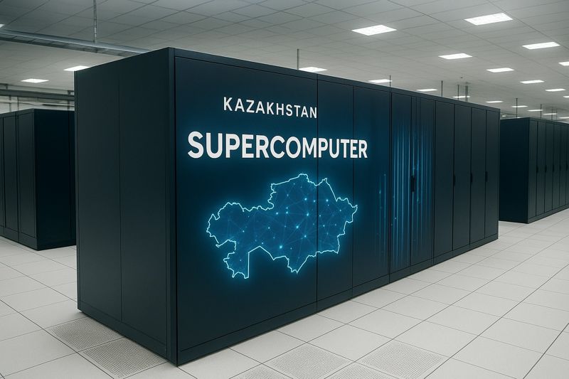 Казахстанский суперкомпьютер глазами ИИ