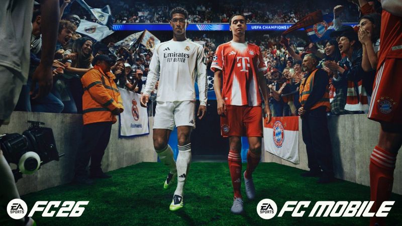 Заставка футбольной видеоигры от EA Sports 