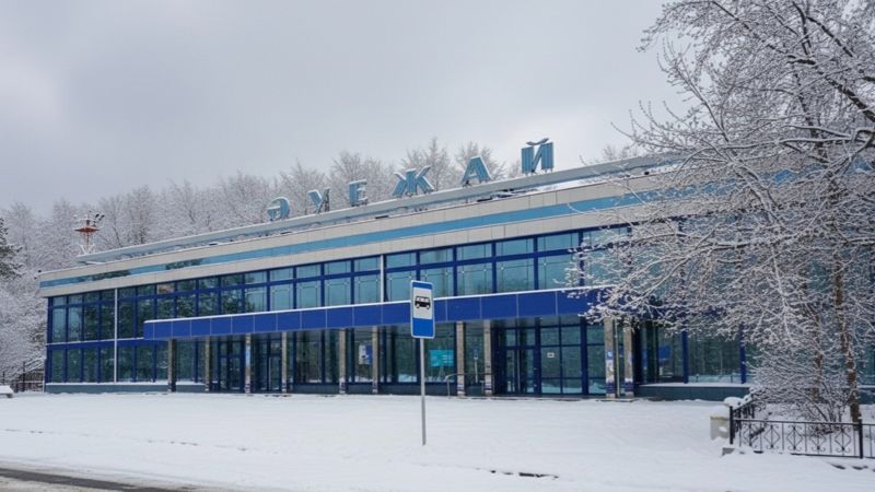 аэропорт Павлодара  зимой