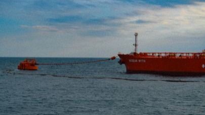 Танкеры в районе терминала КТК в Черном море, где подтверждена атака беспилотников на суда, ожидавшие погрузки казахстанской нефти