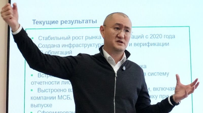 Председатель правления Казахстанской фондовой биржи (KASE) Адиль Мухамеджанов