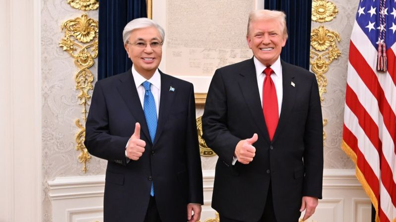 Обложка: Токаев летит в Давос по приглашению Трампа