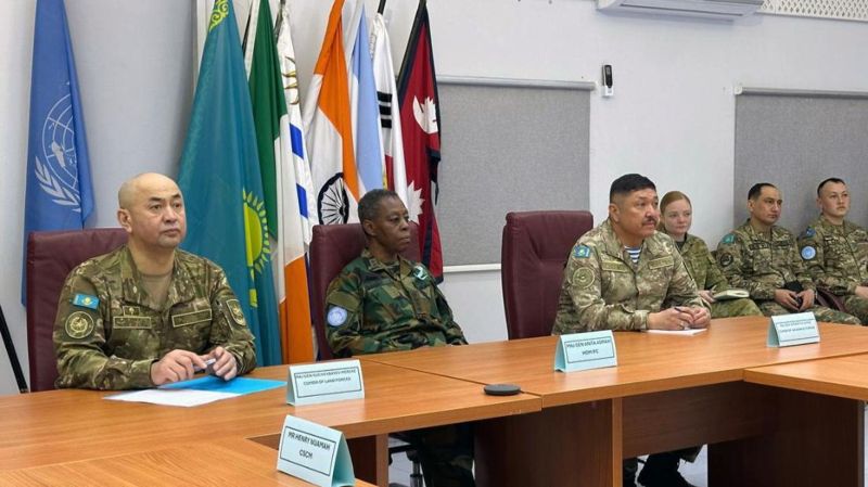 Делегация Минобороны Казахстана на Голанских высотах, миротворцы