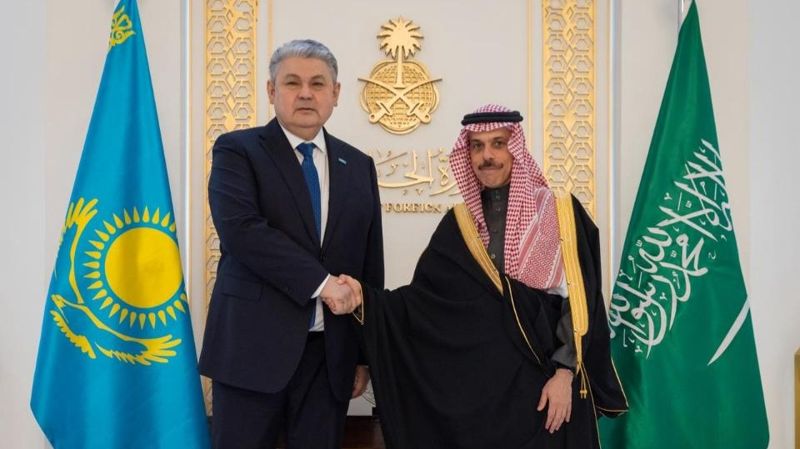 переговоры главы МИД Ермека Кошербаева с принцем Фейсалом бен Фарханом Аль Саудом