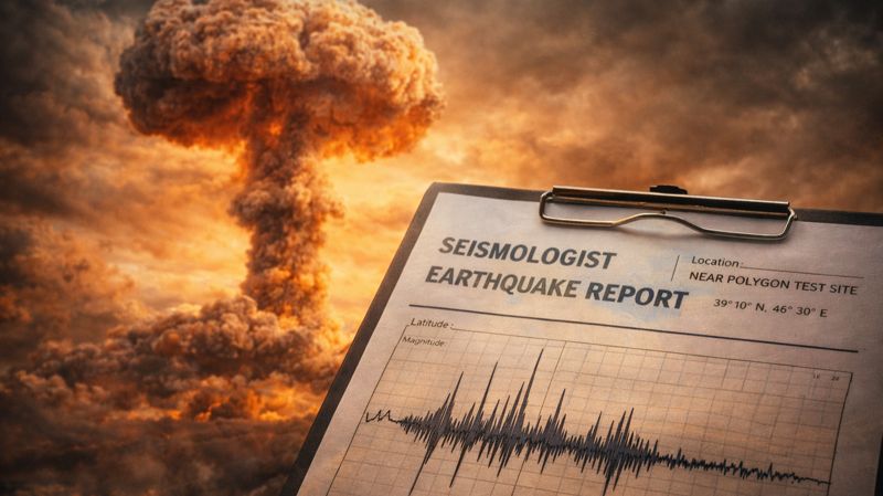 Ядерный взрыв, ядерные испытания, землетрясение, атомная бомба