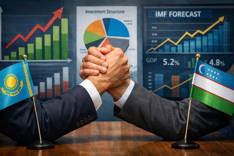 Экономический поединок: кто победит в соперничестве Казахстана и Узбекистана?