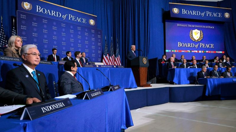 Выступление Дональда Трампа на Совете мира, Касым-Жомарт Токаев