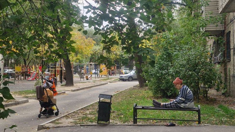 женщины, отдых, уборка территории