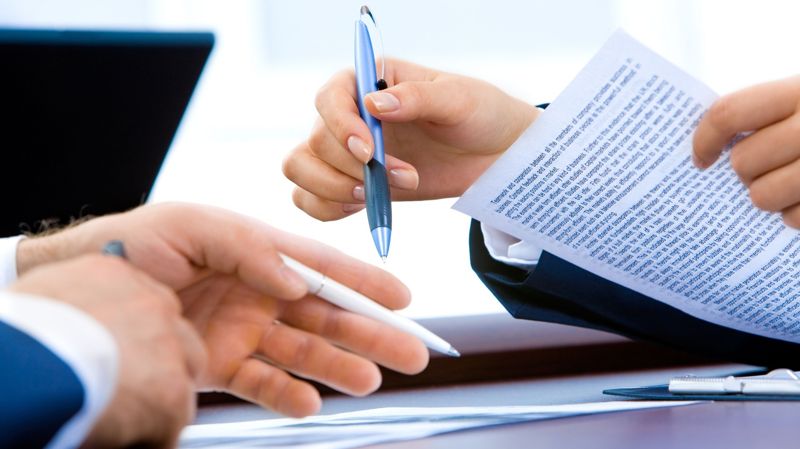 договор, бумага, ручка 