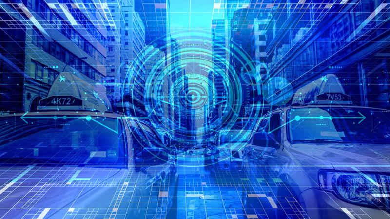 город, такси, цифровизация 