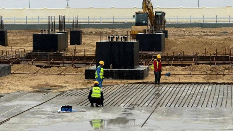 рабочие, Мангистау, строительство ПГУ