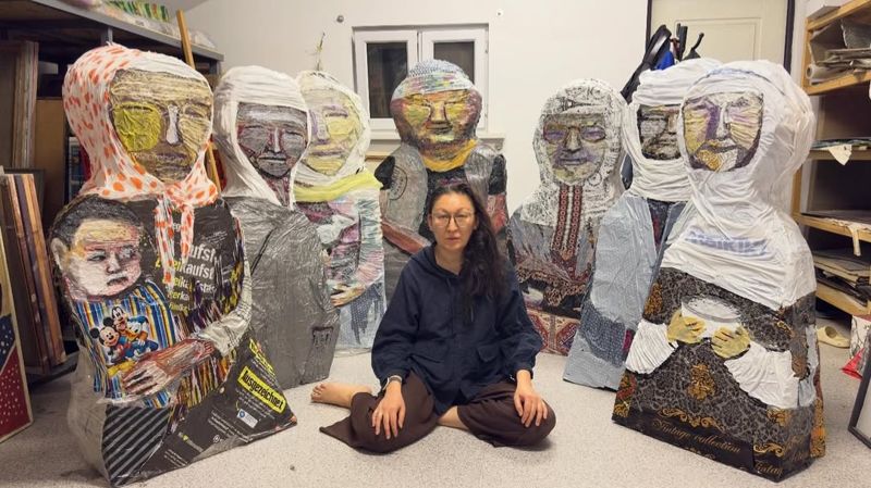 Инсталяция «Жеті Ана» и ее автор Сауле Сулейменова