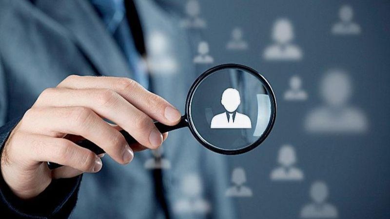 лупа, люди, вакансии, биржа труда