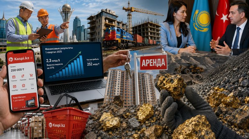 рост ВВП на 3,6%, рекорд Kaspi и золото в отвалах