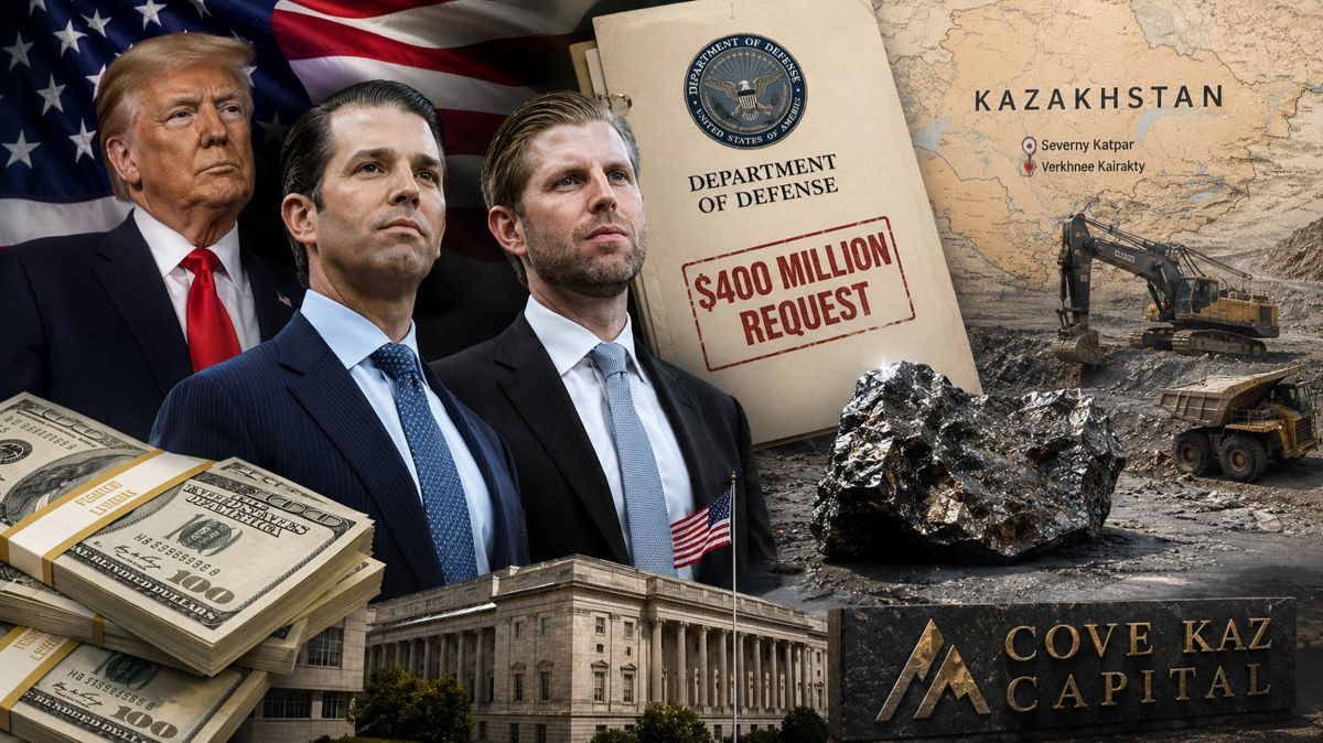 Сыновья Трампа просят ещё $400 млн у Пентагона США на вольфрам в Казахстане