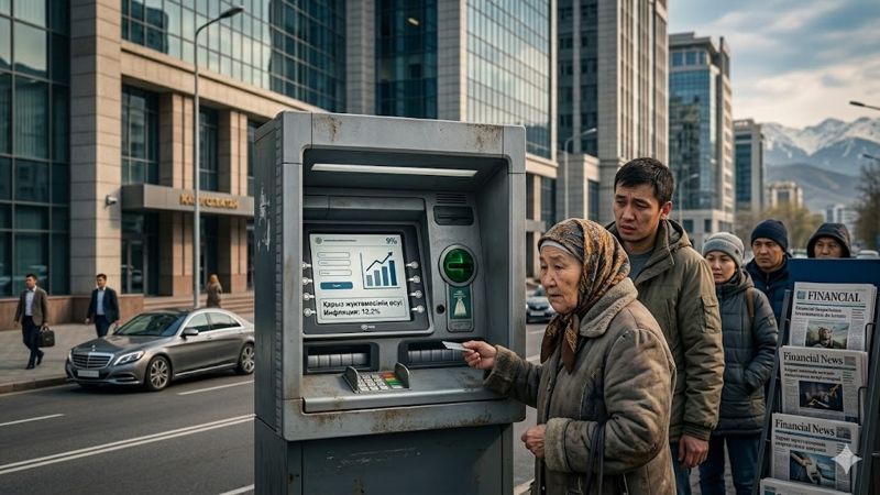 казахстанцы в очереди за кредитами