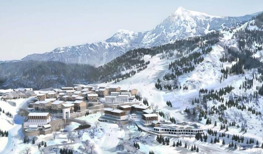 Рендер горнолыжного курорта на Кок-Жайляу от PGI.