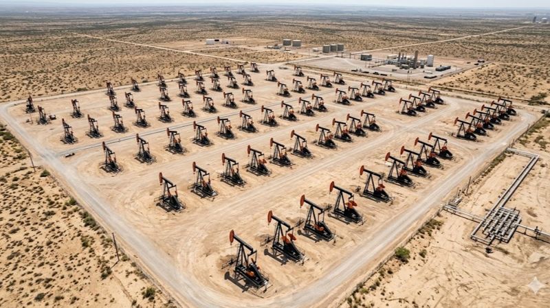 Добыча нефти в пустыне