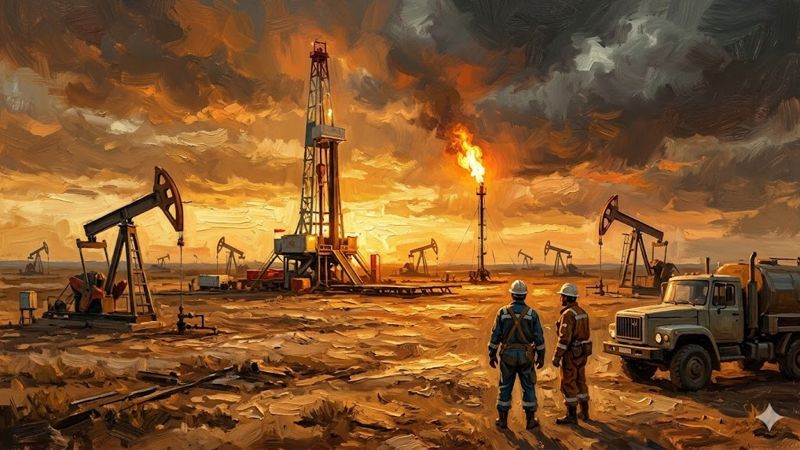 Добыча нефти в Казахстане