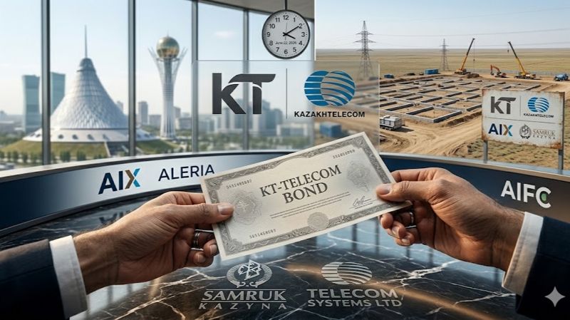 «КТ-Телеком» разместил облигации на AIX 