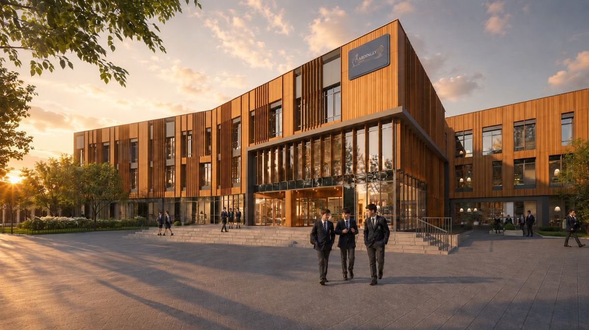 Рендер будущего кампуса Ardingly Astana