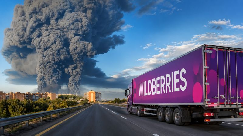 Картинка на тему ударов по складам Wildberries