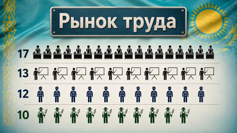 рынок труда, рабочие места, инфографика