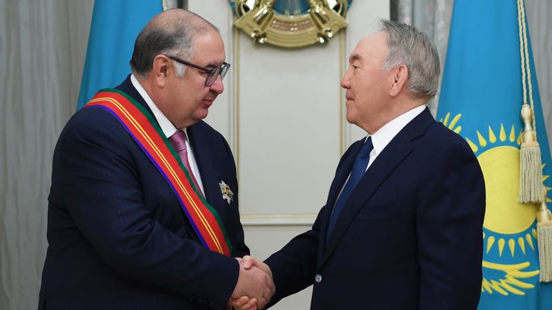 Алишер Усманов и Нурсултан Назарбаев