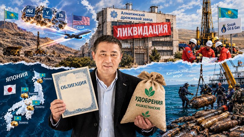 Дайджест NBK: казахстанские редкозёмы в США, мины на Каспии и удобрения для миллионера